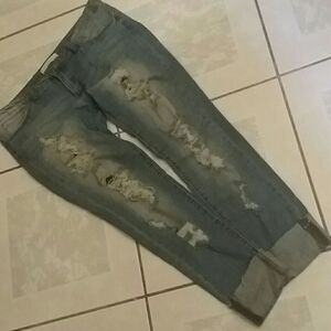 Neture distress jeans